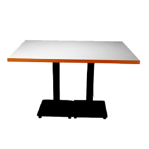 میز پایه دوبل سفید