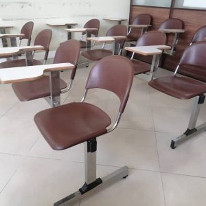 نیمکت اموزشی چهارنفره، کفی و پشتی متال و بدون جاکتابی و پایه ابکاری